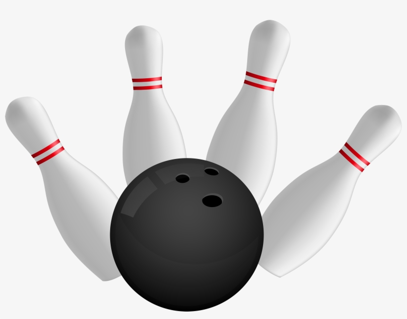 Bowling Ball And Pins Png Clipart - Bowling Pin Png, transparent png