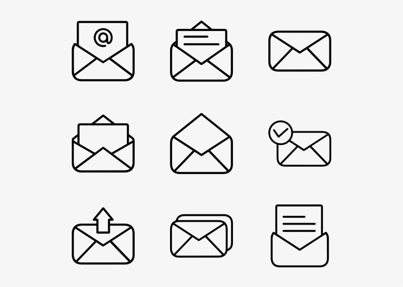 Mail - Social Media Logo White Transparent, transparent png