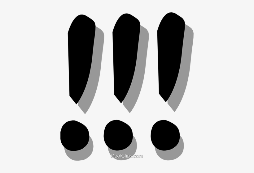 Exclamation Marks Royalty Free Vector Clip Art Illustration - Ponto De Exclamação Png, transparent png