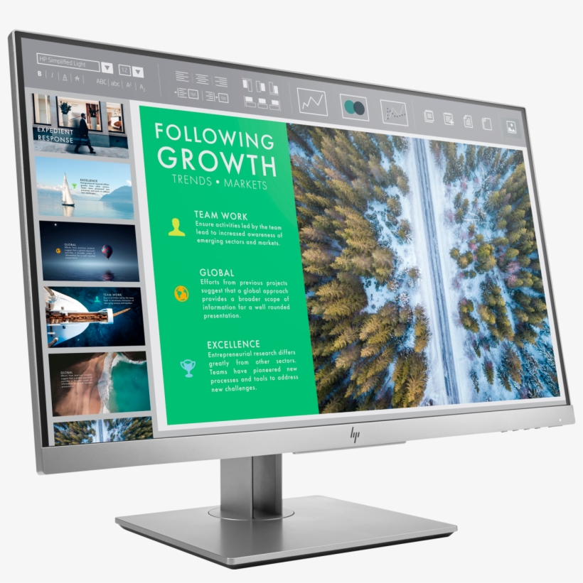 Hp Elitedisplay E243 - Hp Elitedisplay E243 Monitor, transparent png