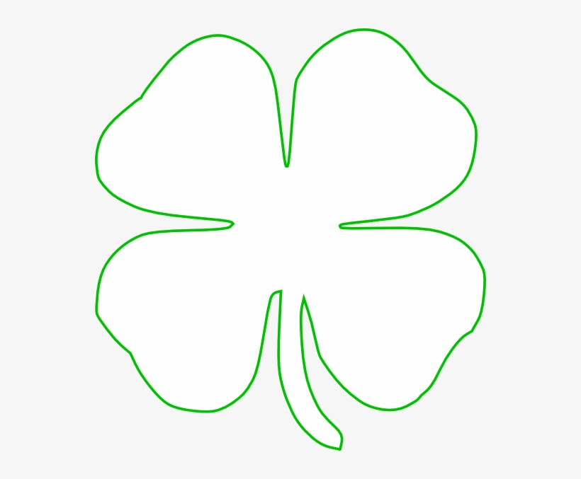 White Green Shamrock Clip Art - White Shamrock No Background, transparent png