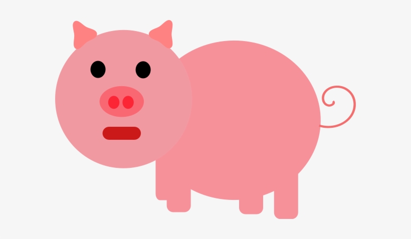 Domestic Pig Piggy Bank Document Cartoon - Pink Pig Coloring Page, transparent png