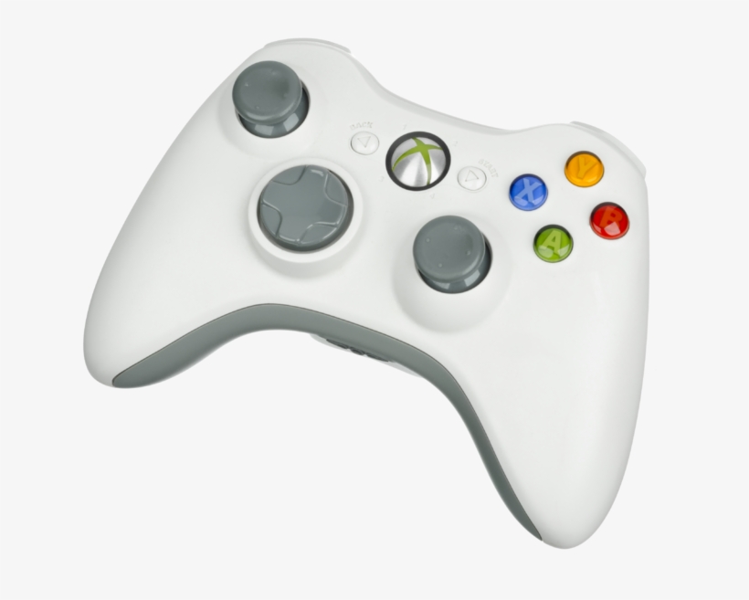 Xbox 360 Wireless Controller White - Xbox 360 Controller Png, transparent png