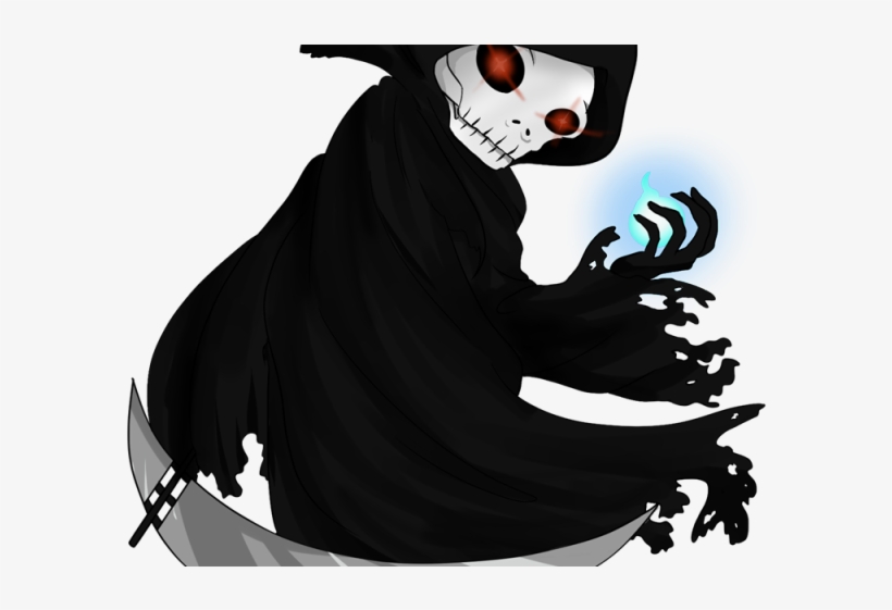 Reaper Clipart Avatar - Grimmiger Sensenmann, Der Sense Und Blaue Grußkarte, transparent png