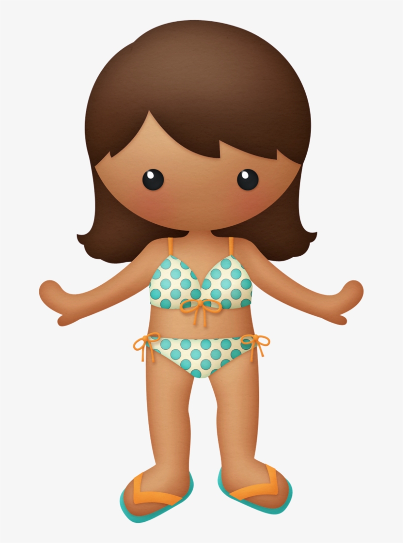 Girl3 - Clip Art People At The Beach, transparent png