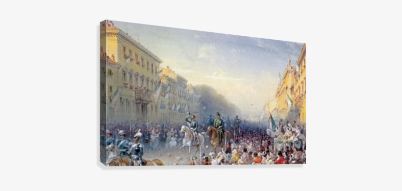 Entrance Of Vittorio Emanuele Ii In Milan Canvas Print - Wikimedia Commons, transparent png