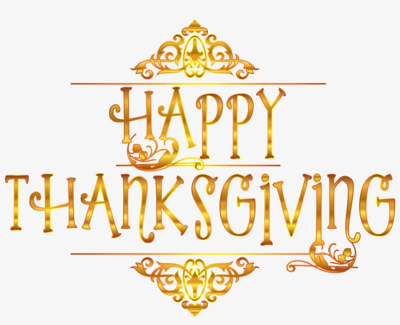 Medium Image - Happy Thanksgiving Transparent Background, transparent png