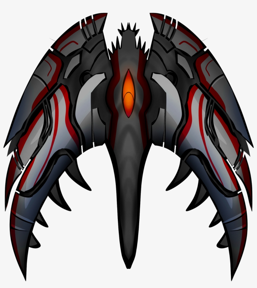 Enemy Spaceship Sprite, transparent png