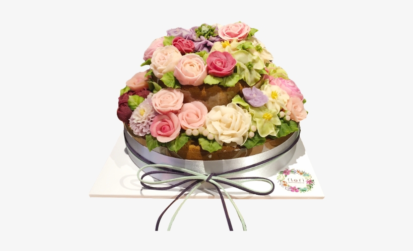 Cake3 - Cake Made From Flowers, transparent png