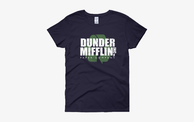 The Office Dunder Mifflin Recycle Women's Short Sleeve - Norman Borlaug Shirt, transparent png