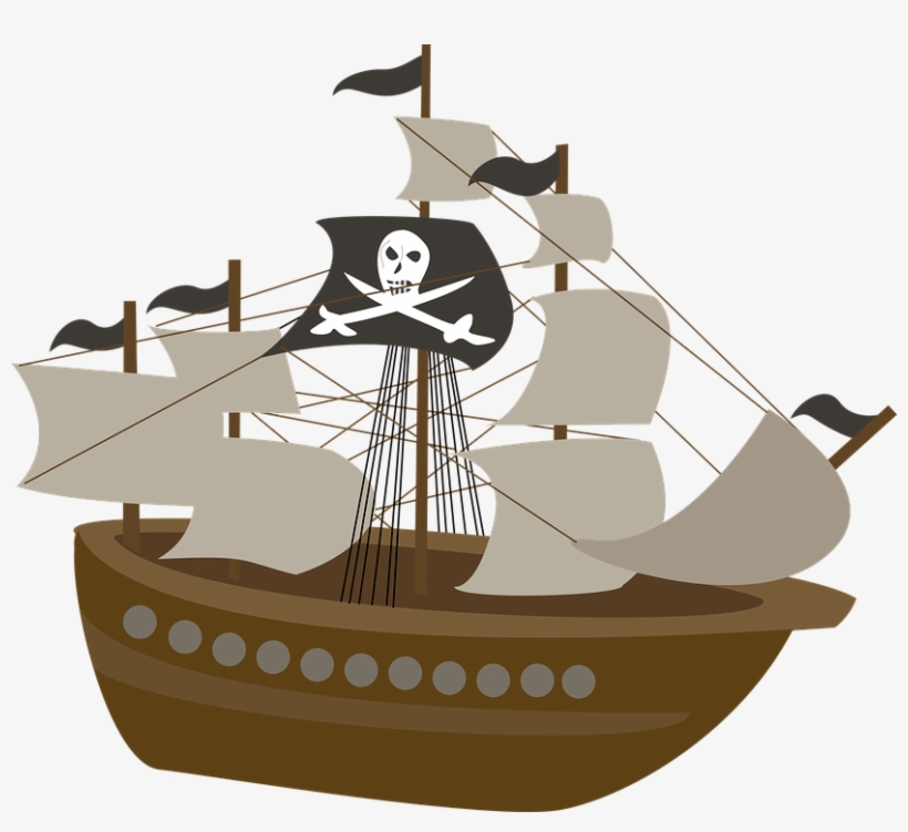 Pirate Png Picture - Pirate Ship Cartoon Png, transparent png