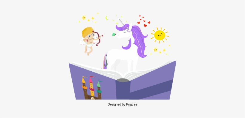 Beautiful Cool Cartoon Cute Hand Painted Creative Book - Book, transparent png
