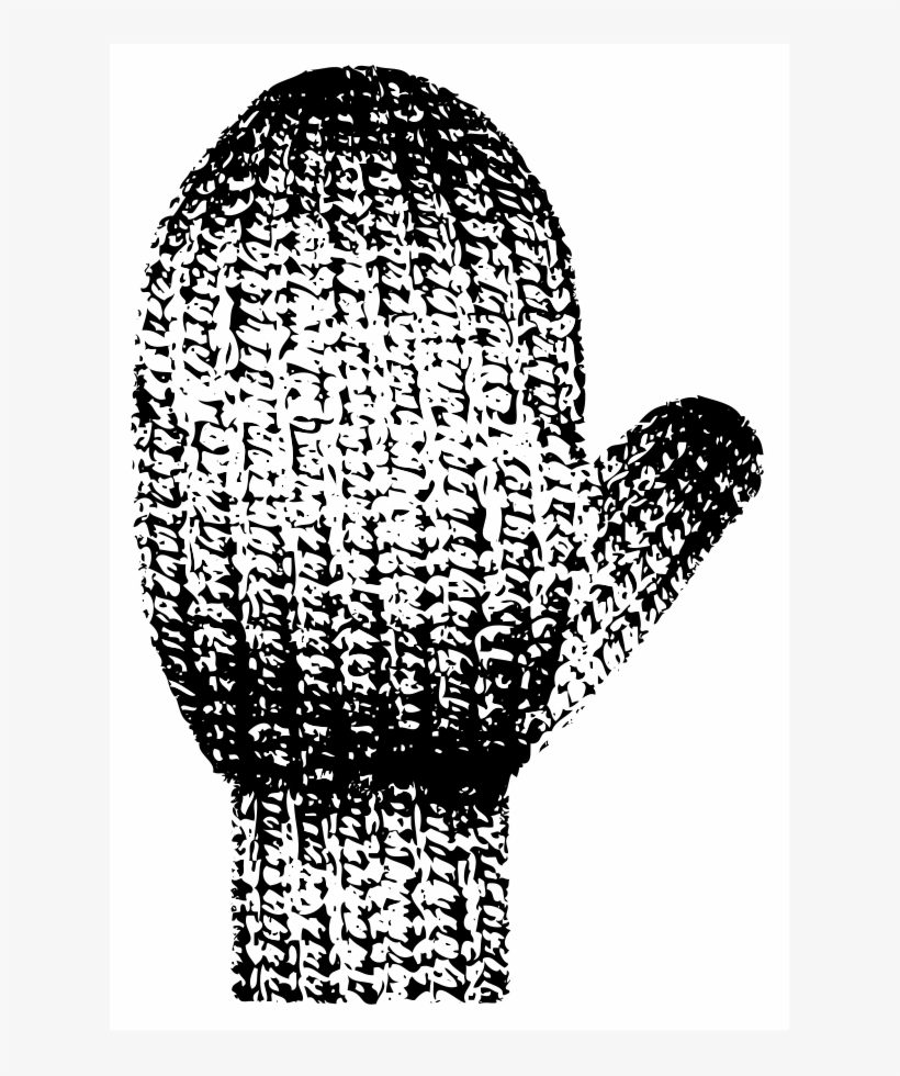 How To Set Use Mitten With Knitted Texture Clipart, transparent png