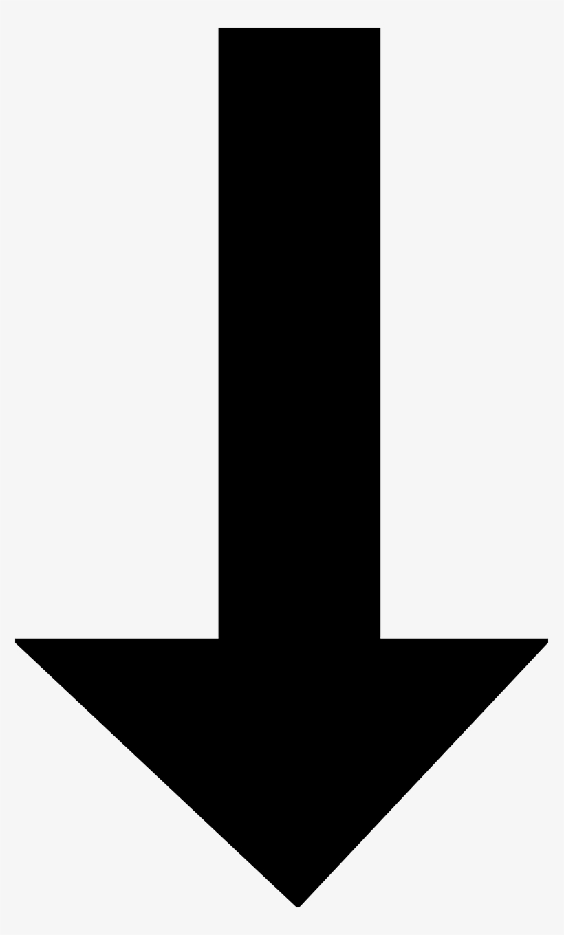 This Free Clipart Png Design Of Downward Black Arrow, transparent png