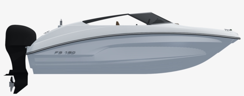 Lancha Fs Yachts Fs 180 Branca 3d 2 - Lancha En Png, transparent png