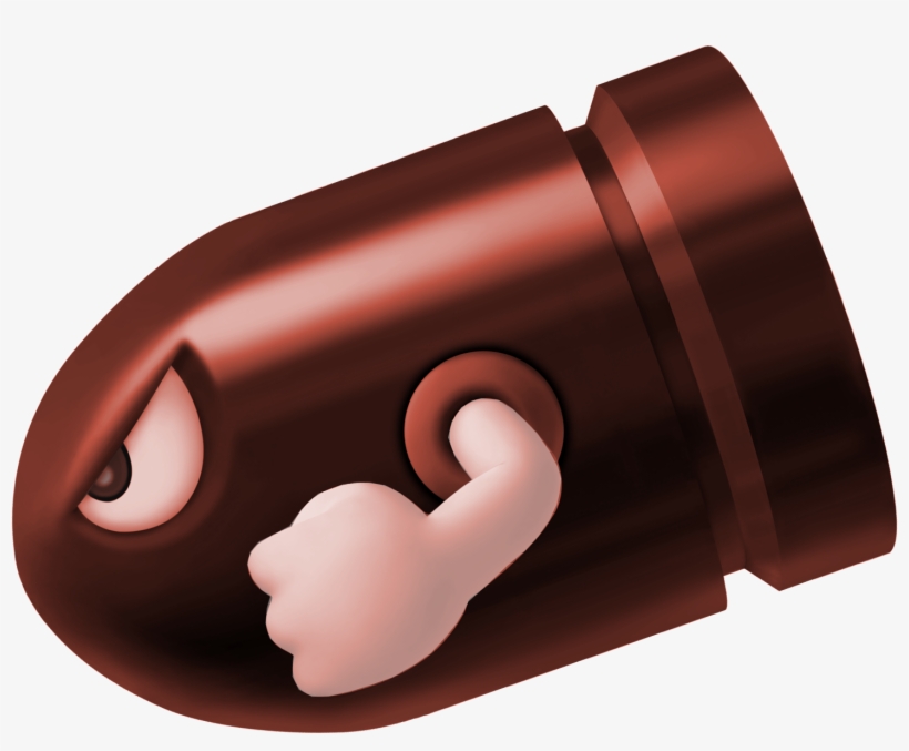 Missile Bill - Bioworld Bullet From Mario Bros Belt And Buckle, transparent png