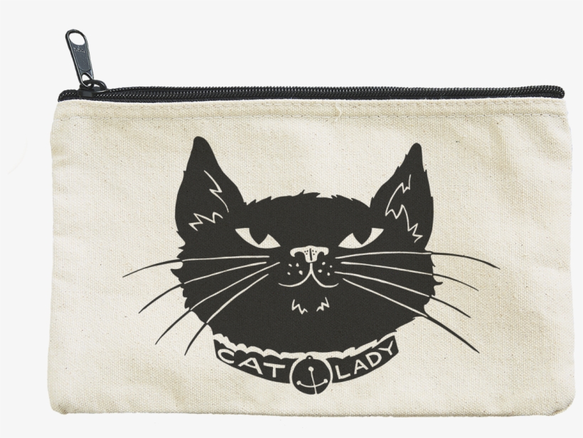 021 Cat Lady Detail V=1493305600 - Canvas Pouch With Heart By Seltzer, transparent png