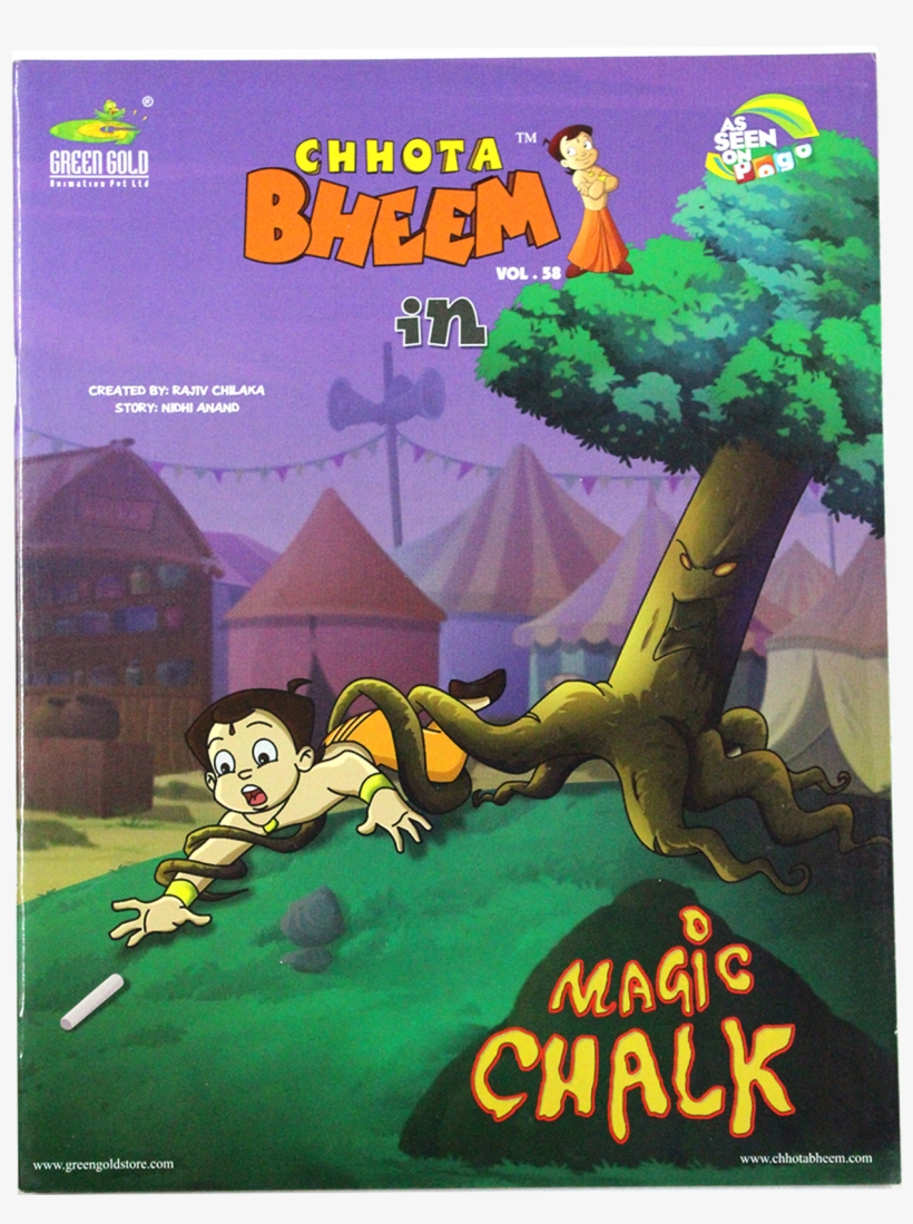 Chhota Bheem In Magic Chalk - Chhota Bheem Vol. 58, transparent png