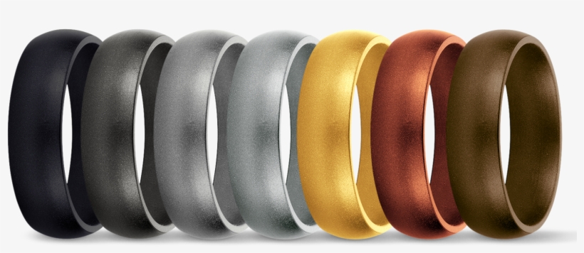 Precious Metals 3 Silicone Wedding Ring Bundle, transparent png
