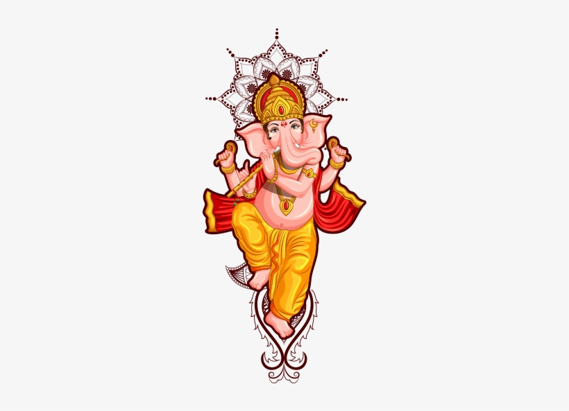 Ganesh Utsav Text Png Source - Gan Pati Ji, transparent png