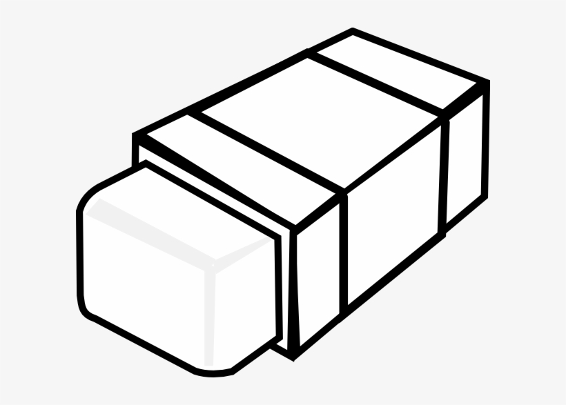 Pencil Sharpener Clipart Sharperner - Eraser Black And White, transparent png
