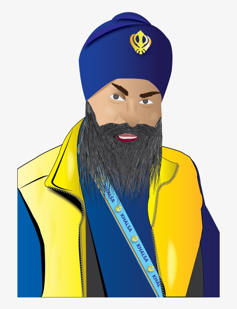 Vector Image Of Sardar Paul Singh - Turban, transparent png