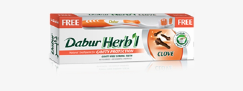 Dabur Herbal Clove Toothpaste 200gm - Dabur Herbal Toothpaste Imperial Basil Tulsi 100ml, transparent png