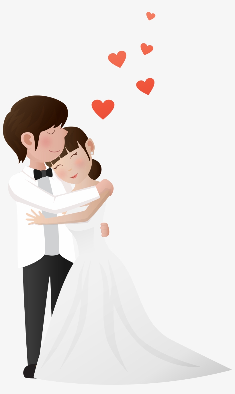 Wedding Couple Love Each Other Transprent Png - Wedding Couple Vector Png, transparent png