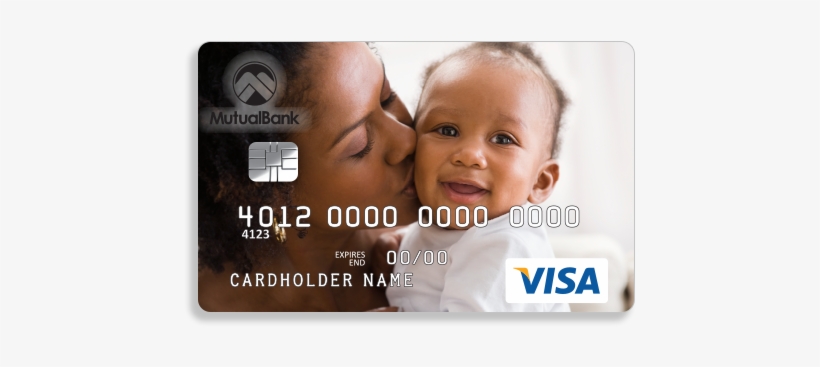 Image Of Mother With Child On Debit Card - Personal Photo On Debit Card, transparent png