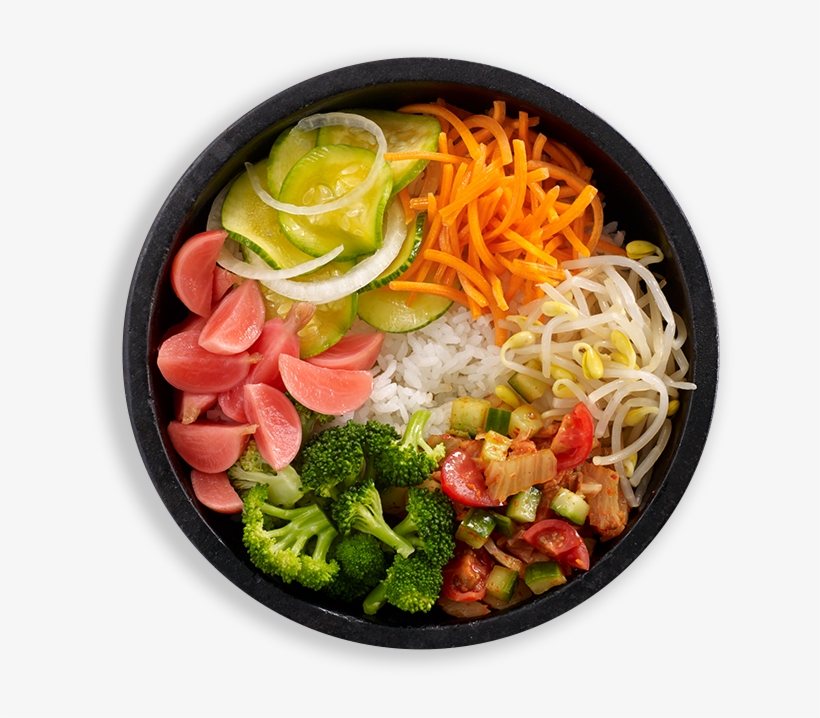 Scroll Down - Korean Food Top View Png, transparent png
