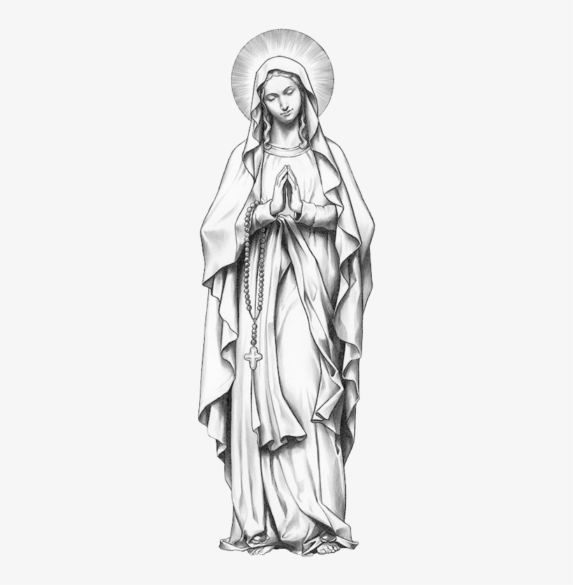 Mother Mary Pinterest And Picture Freeuse Stock - Mary Mother Tattoo Flash, transparent png