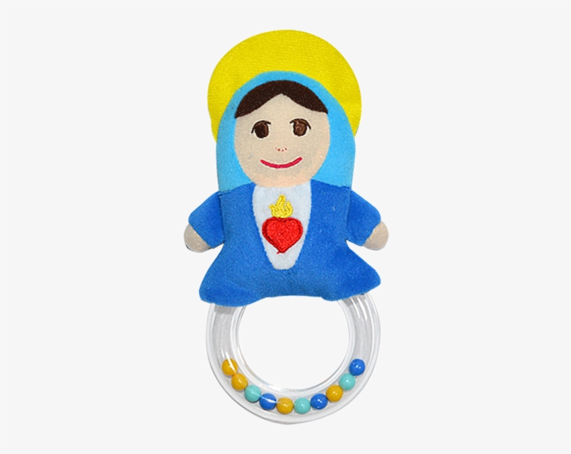 Mother Mary Pray For Us Plush Rattle - Child, transparent png