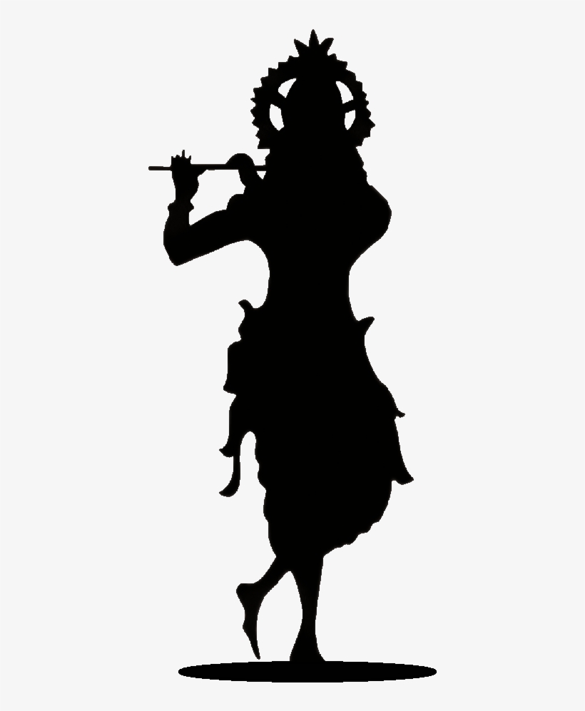 Krishna Icon Lord Krishna Black And White 418x941 PNG Download PNGkit