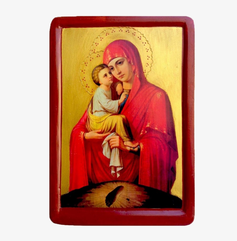 Icon Virgin Mary - Virgin And Child Painting Christian Art, transparent png