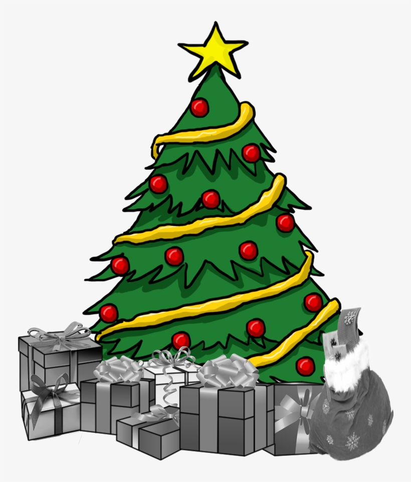 Christmas Tree - Cartoon Xmas Tree Png, transparent png