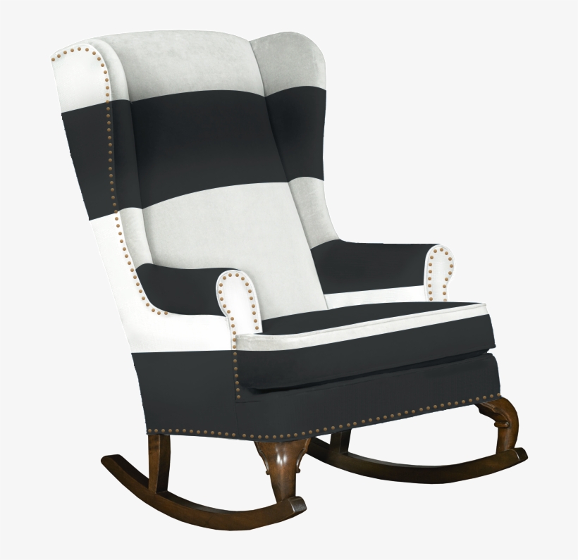 Rocking Chairs - Striped Rocking Chair For Nursery, transparent png