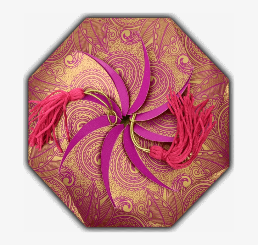 Hindu Wedding Cards - Floral Design, transparent png