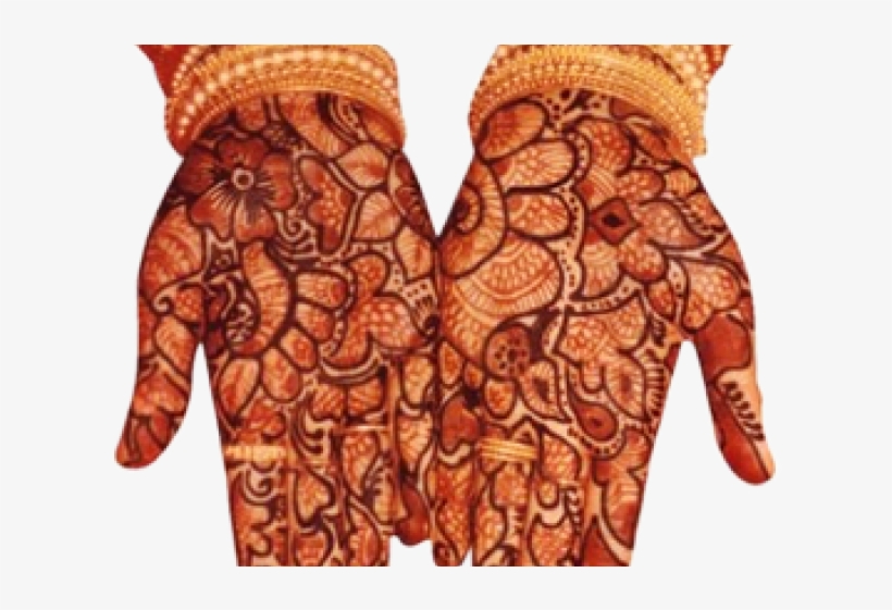 Mehndi Clipart Indian Hindu Wedding - Black Red Mehendi Designs, transparent png