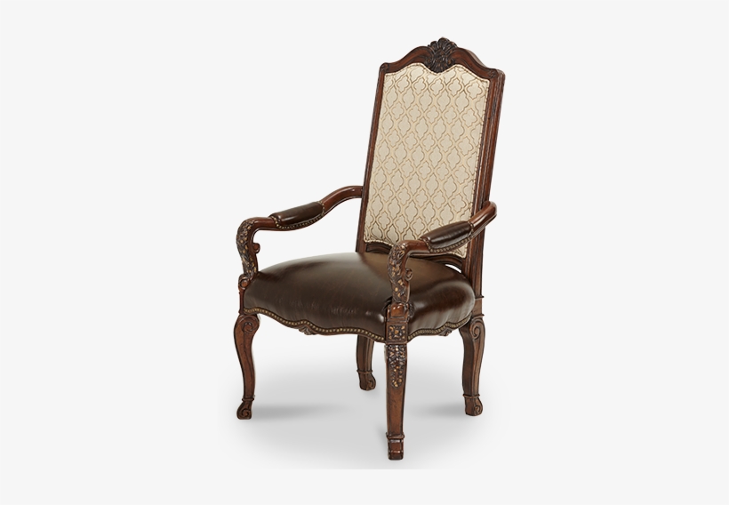 Victoria Palace Dining Room Collection Arm Chair - Aico Amini 61044-29 Victoria Palace Fabric Back Arm, transparent png