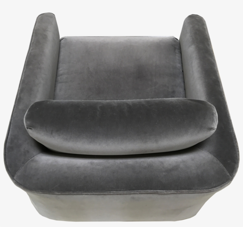 Mink Velvet Arm Chair Top, transparent png