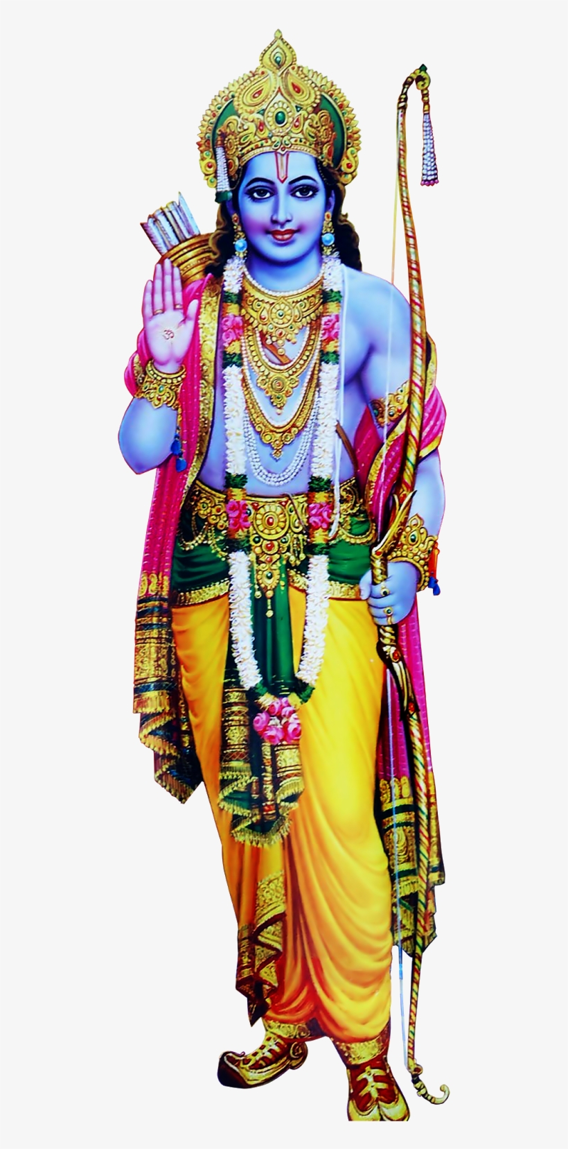 Lord Tirupati Venkateswara And Lord Vishnu Transparent - Rama Poster - Shop Online, transparent png