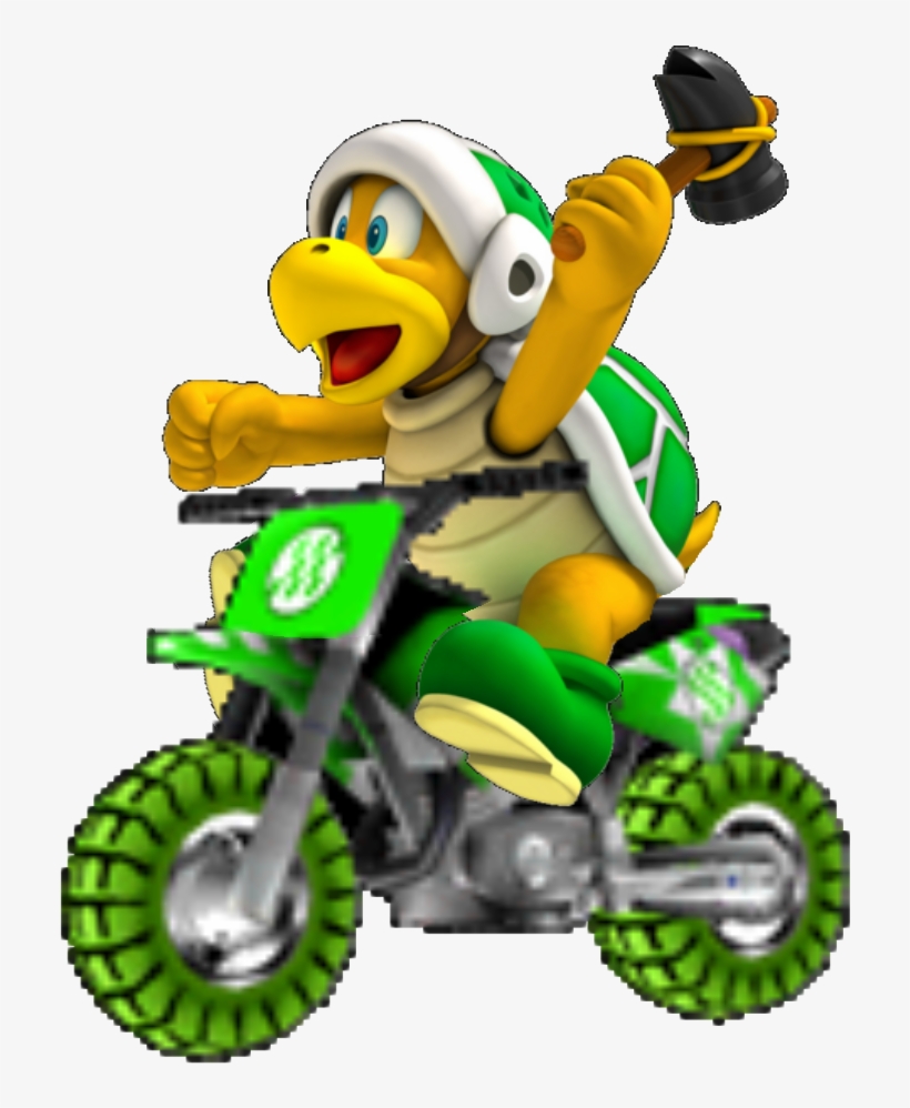 Hammer Bro Bike - Mario Kart Hammer Bro, transparent png