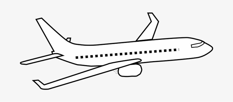 Aeroplane Plane Air Airplane Aircraft Trav - Airplane Black And White, transparent png