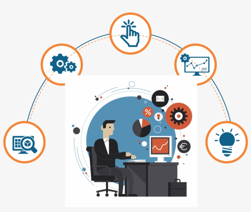 Infographics Design In Hyderabad - Working In Office Clipart, transparent png