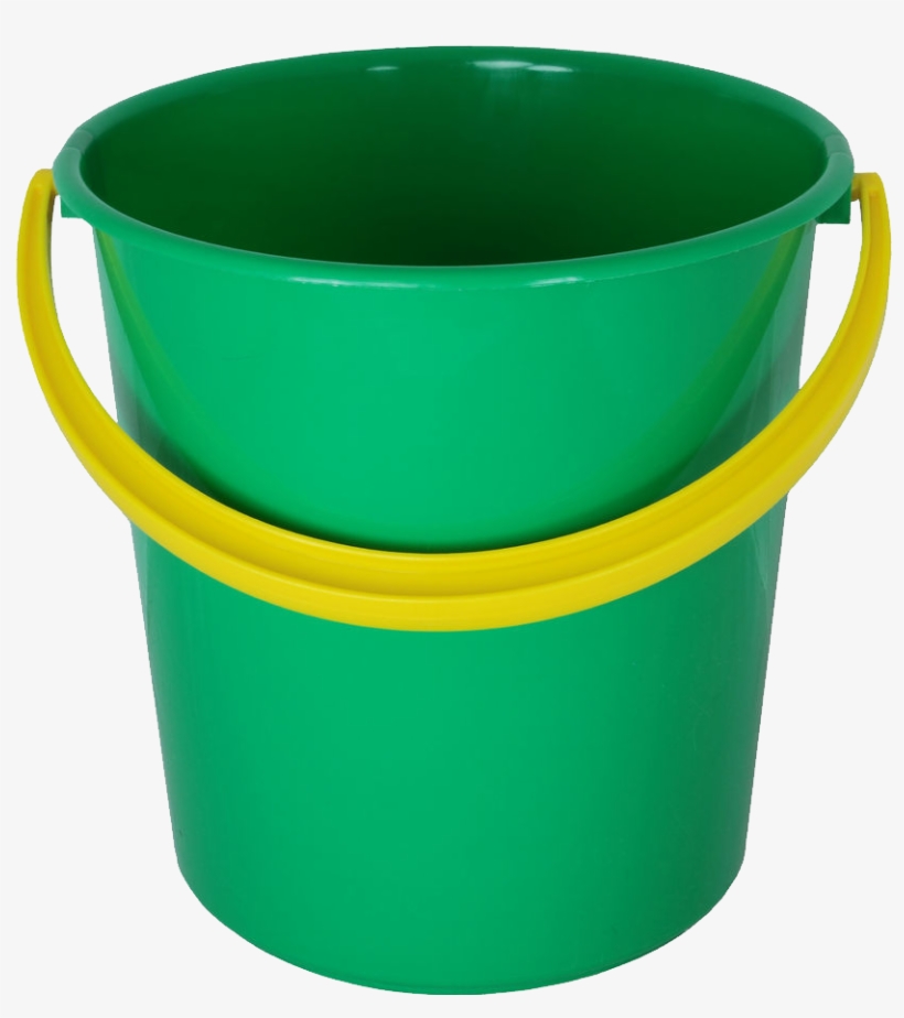 Green Plastic Bucket Png Image - Bucket Png, transparent png