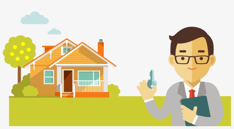 Calgary Real Estate Lawyers - Real Estate Agent Cartoon, transparent png
