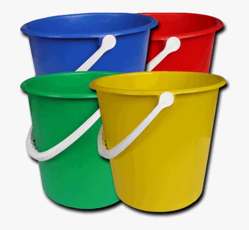 Plastic Bucket Yellow, transparent png