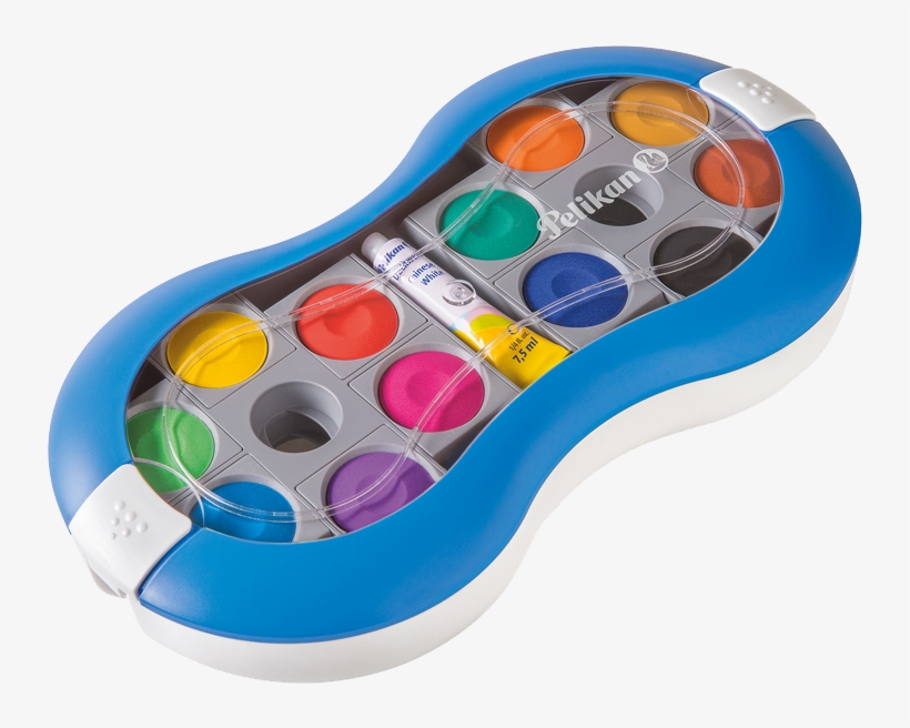 Paintbox Space ® 735 Sp/24 Colours Blue - Pelikan Tuschkasten 24 Farben, transparent png