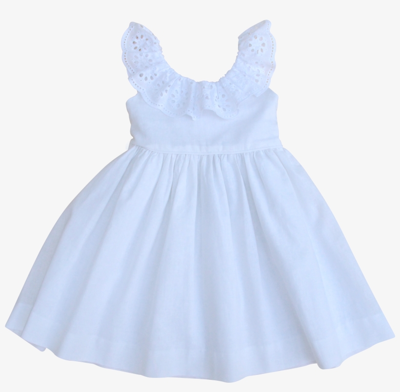 The Poppy Dress In French White - Embroidery, transparent png