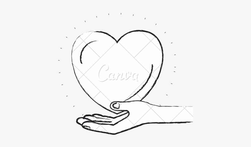 Hand Palm Drawing At Getdrawings - Illustration, transparent png